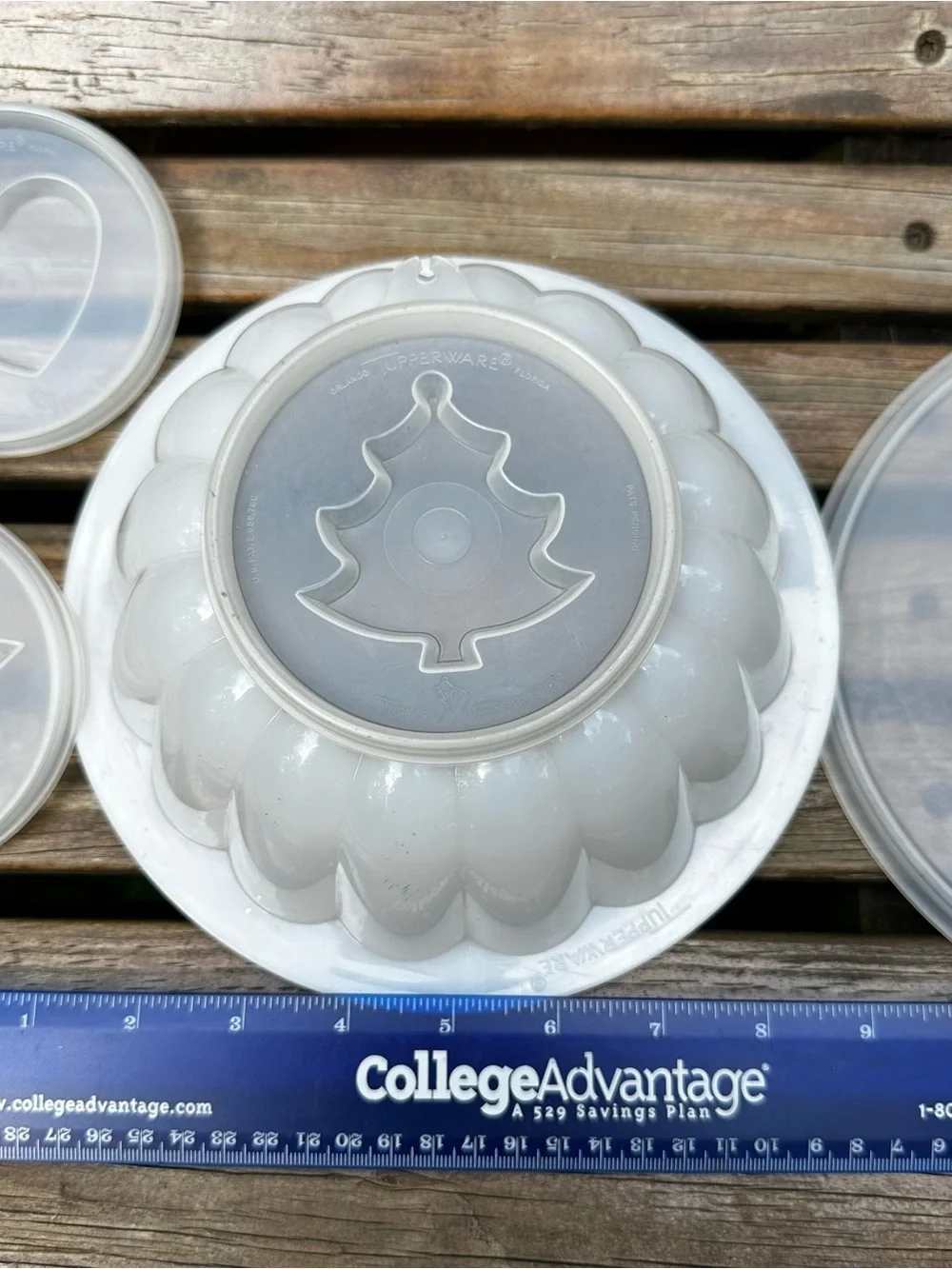 Vintage Tupperware Interchangeable Holiday Jello Mold Set of 6 Pieces
